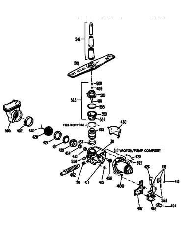 Motor-pump mechanism