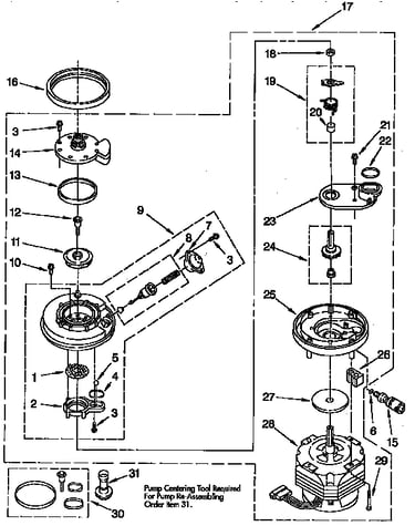 Pump and moter parts
