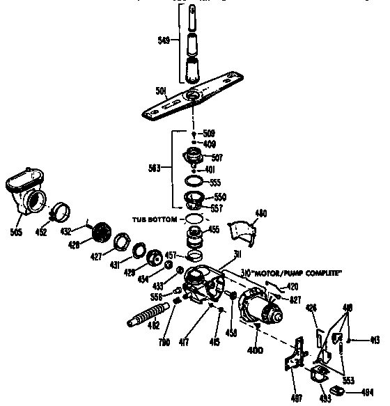 Motor-pump mechanism