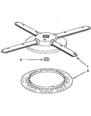 Lower washarm and strainer parts