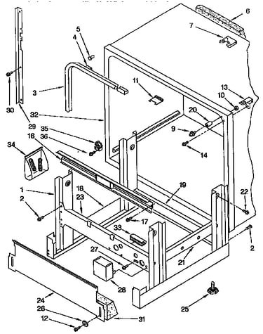 Frame and tank parts