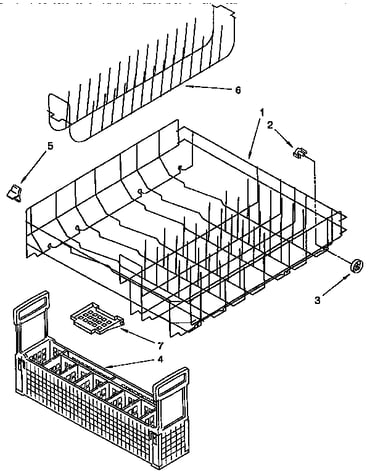 Lower rack parts
