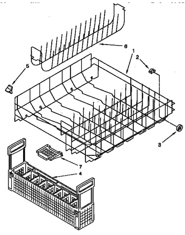 Lower rack parts