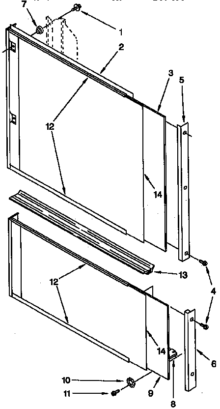 Door and panel parts