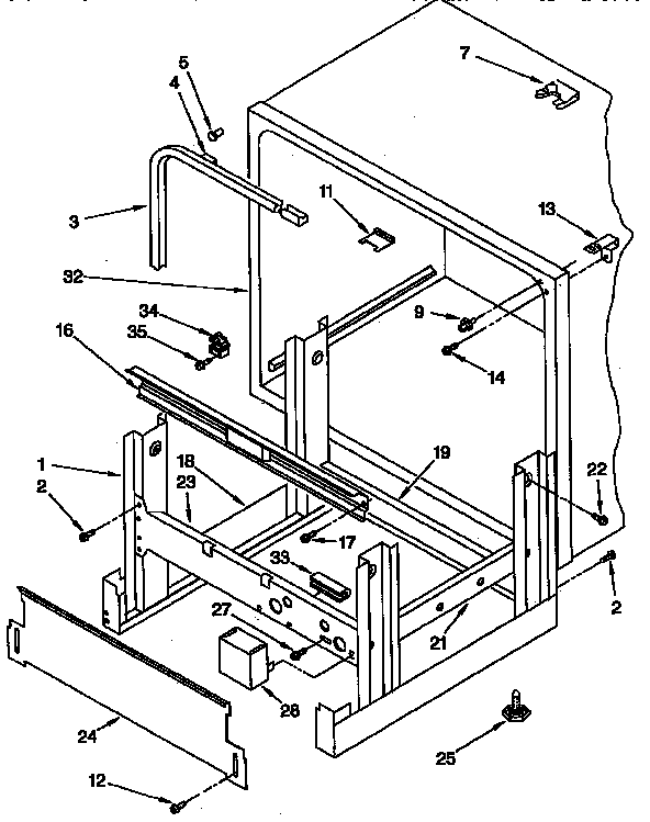 Frame and tank parts