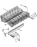 Upper rack and track parts