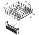 KitchenAid KUDB23HY2 lower rack parts diagram