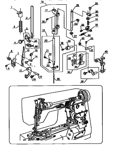 Presser bar assembly