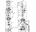 KitchenAid KUDS23HY2 pump and motor parts diagram