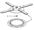 KitchenAid KUDS23HY2 lower washarm and straniner parts diagram