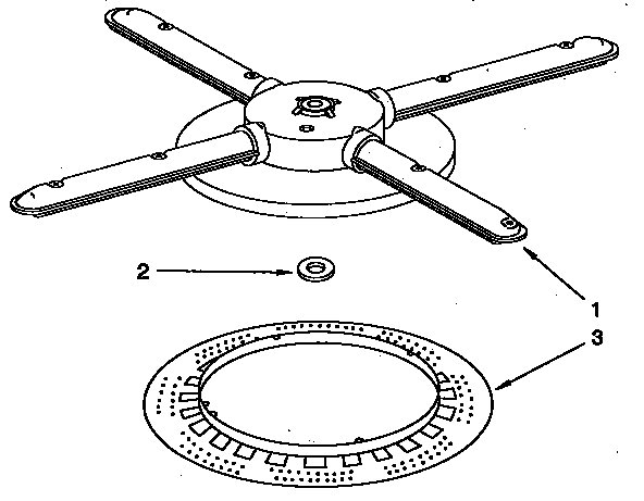 Lower washarm and straniner parts