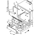 KitchenAid KUDS23HY2 frame and tank parts diagram