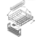 KitchenAid KUDS23HY2 lower rack parts diagram