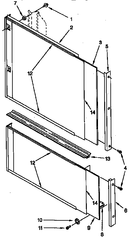 Door and panel parts