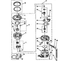 KitchenAid KUDD23HY2 pump and motor parts diagram