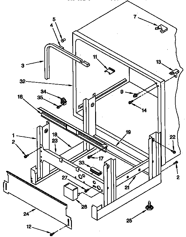 Frame and tank parts