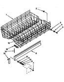 Upper rack and track parts