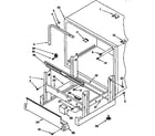 KitchenAid KUDT23HY3 frame and tank parts diagram