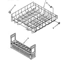 KitchenAid KUDT23HY3 lower rack parts diagram