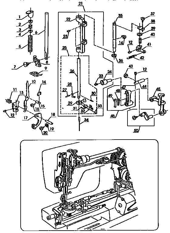 Presser bar assembly