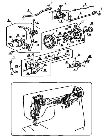 Zigzag guide assembly