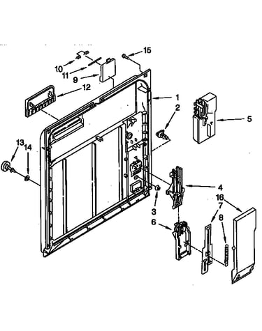 Inner door parts