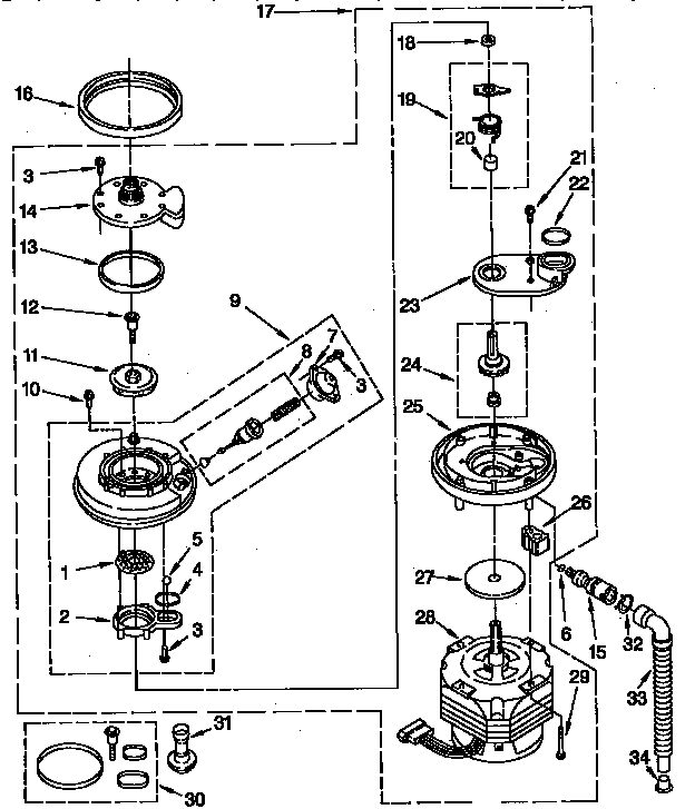 Pump and motor parts