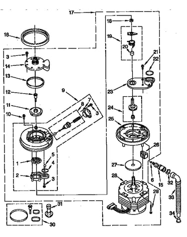 Pump and motor parts