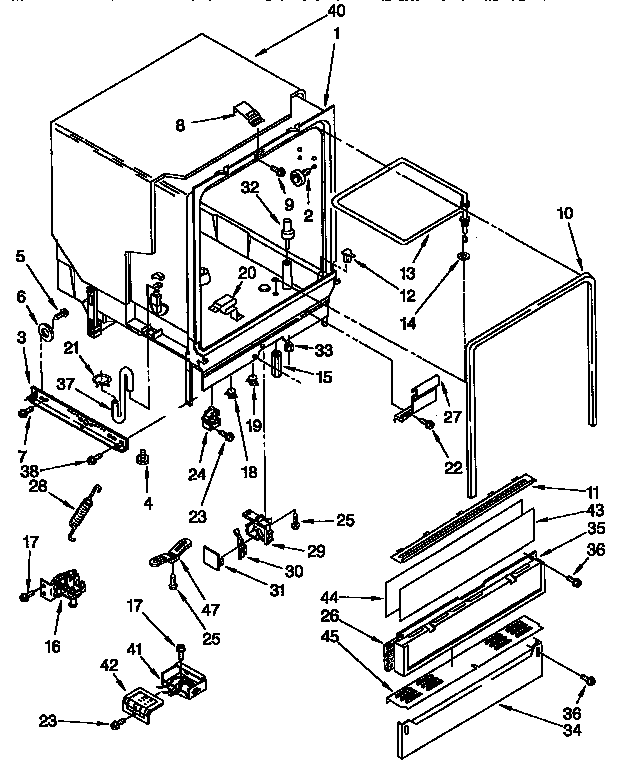 Tub assembly parts
