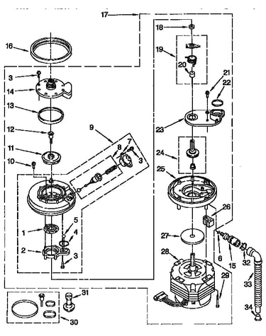 Pump and motor parts