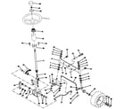 Craftsman 917257560 steering assembly diagram