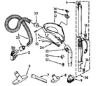 Kenmore 1163289490C hose and attachment parts diagram