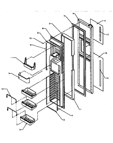 Freezer door