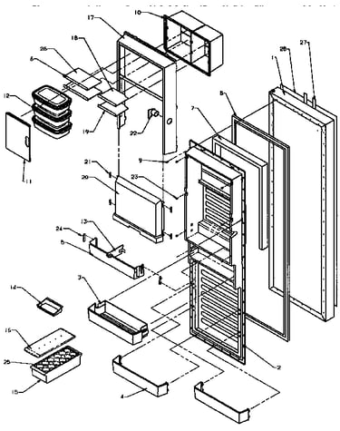 Refrigerator door