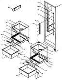 Refrigerator shelving and drawers