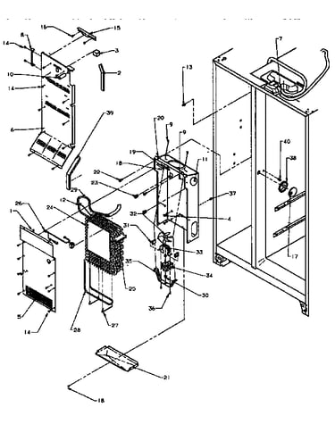 Evaporator and air handling