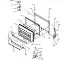 Amana TXI21R-P1168006W freezer door diagram