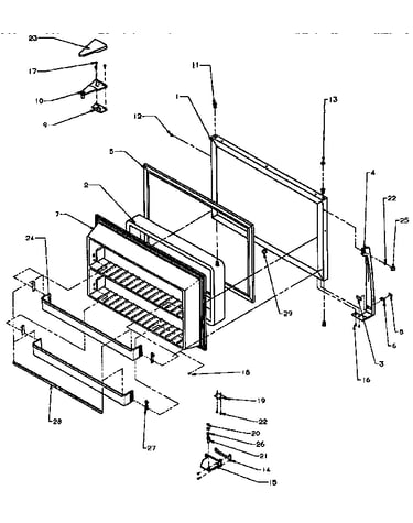 Freezer door