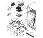 Amana TXI21R-P1168006W cabinet shelving diagram
