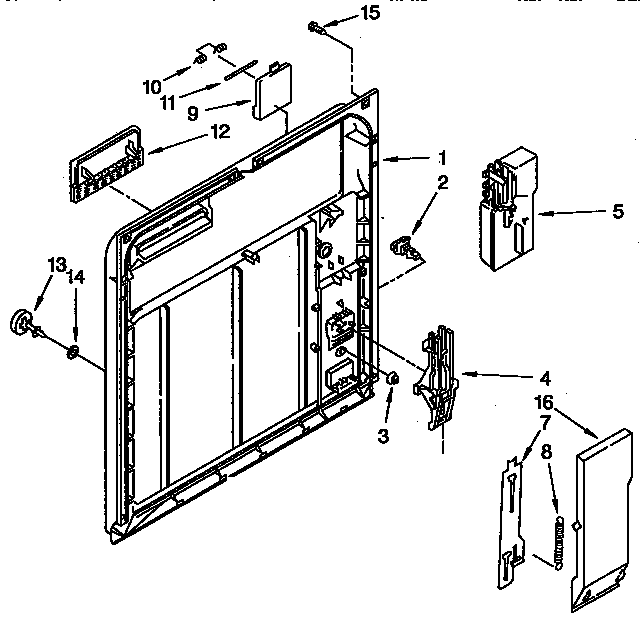 Inner door parts