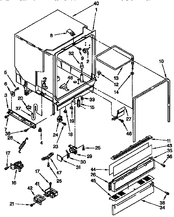 Tub assembly parts