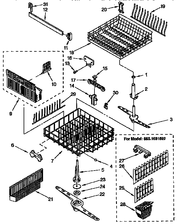 Dishrack parts