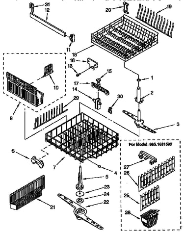 Dishrack parts