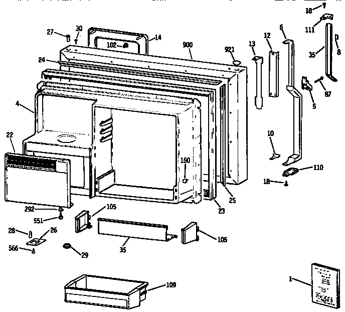 FREEZER DOOR