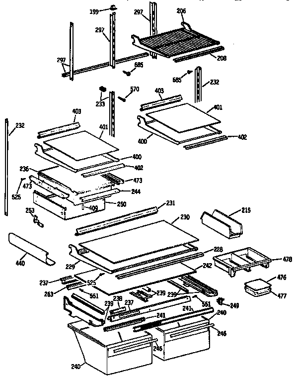Shelf parts