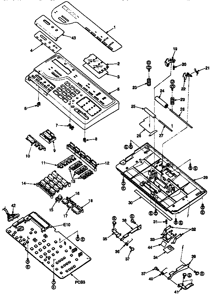 Operation panel section