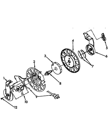 Power cord reel parts