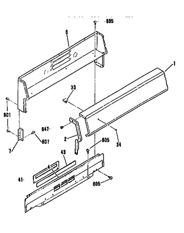 Backguard section
