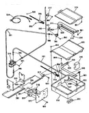 Broiler and oven burner section