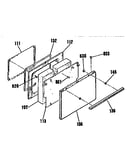 Oven door section